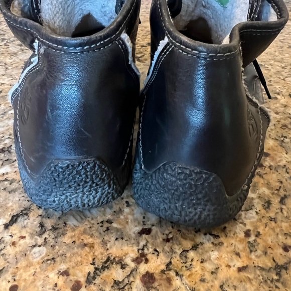 Timberland Men’s vintage‎ Leather Black Moc Boot Shoe Size 12